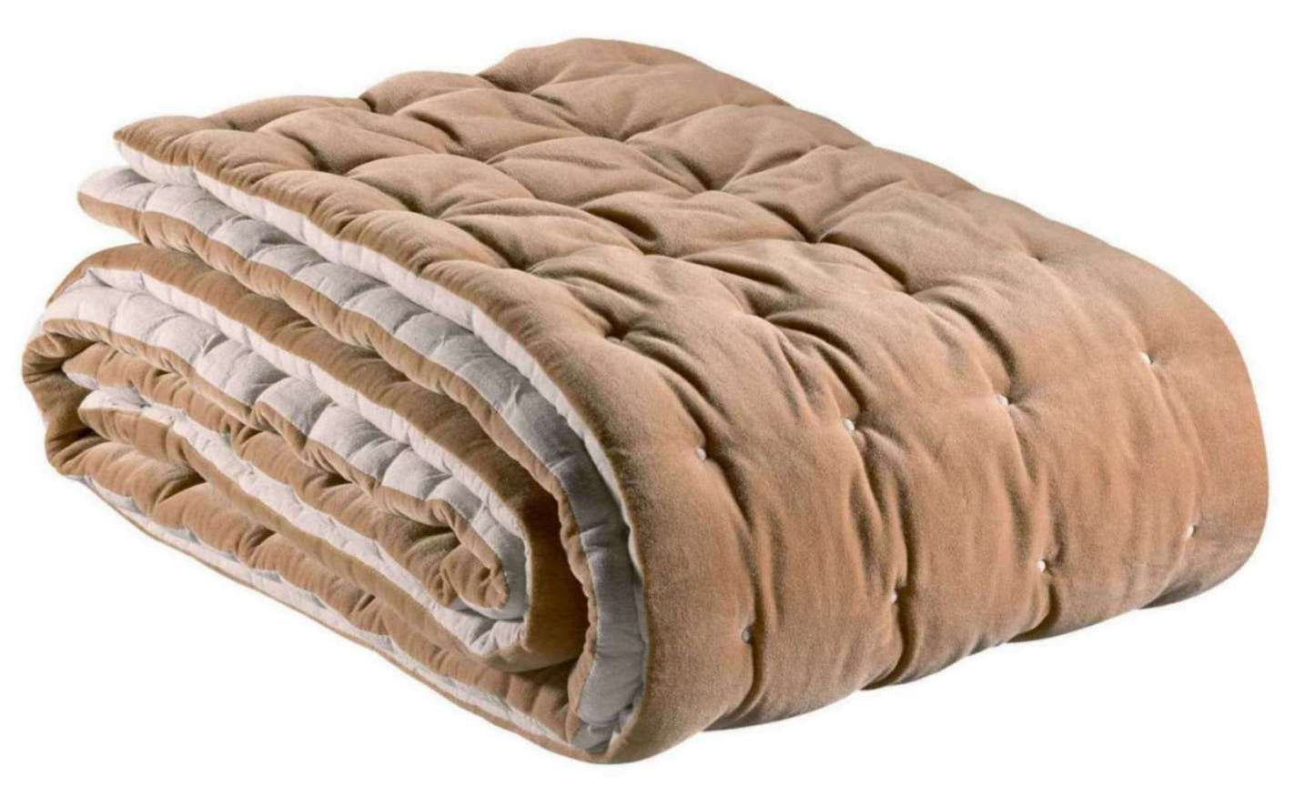 Chemin de lit uni Elise Camel 90 X 240