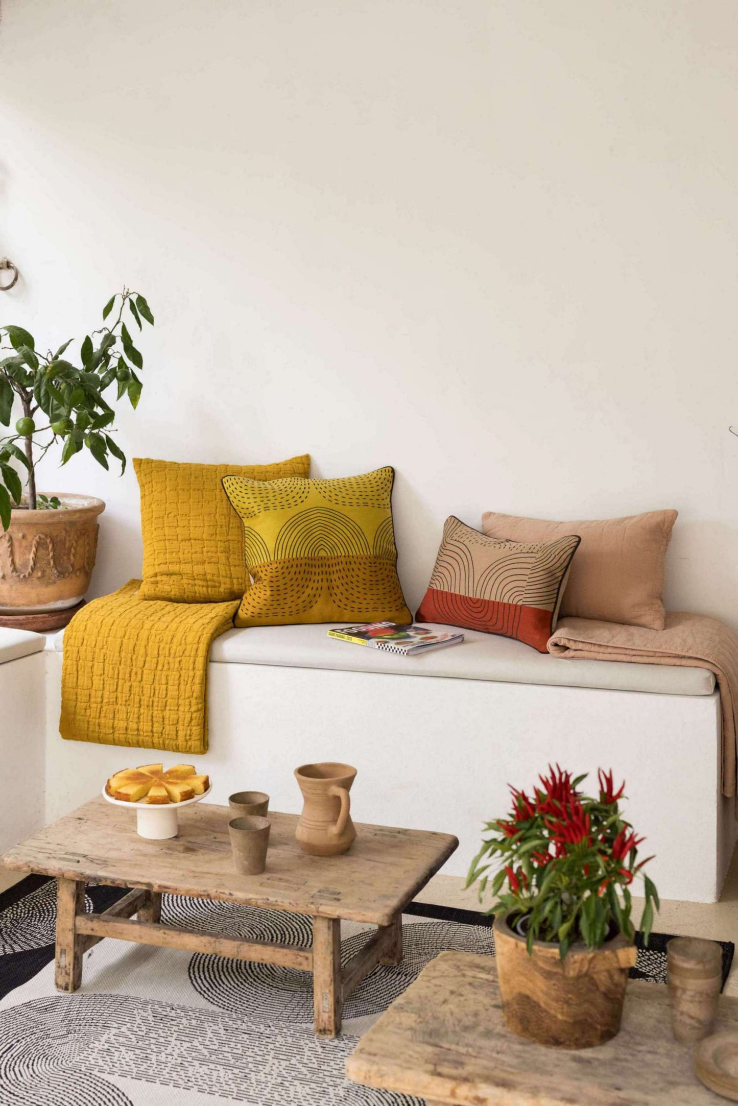 Jeté recyclé Titou Dragée 260 x 260