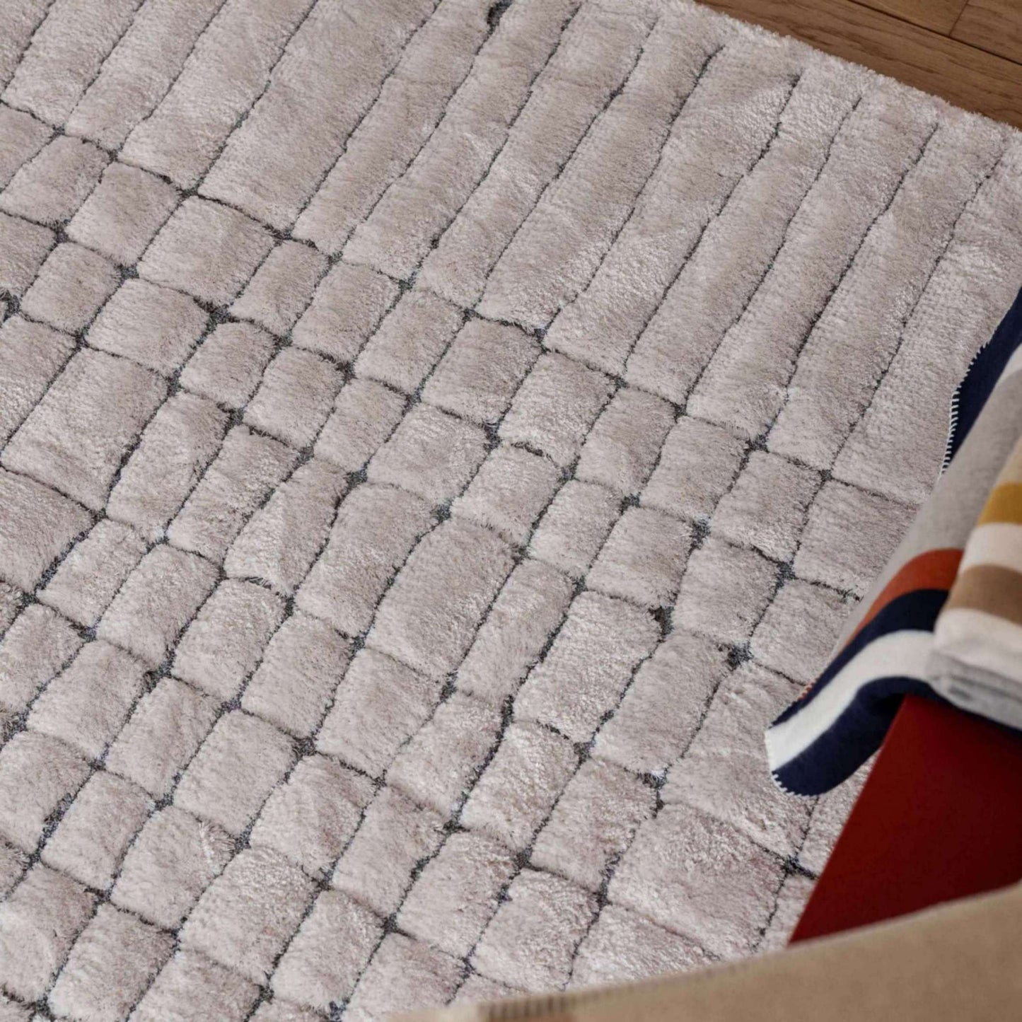 Tapis recyclé Antonio Neige 160 x 230 x 2