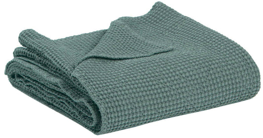 Plaid Maia Vert de gris 140 X 200