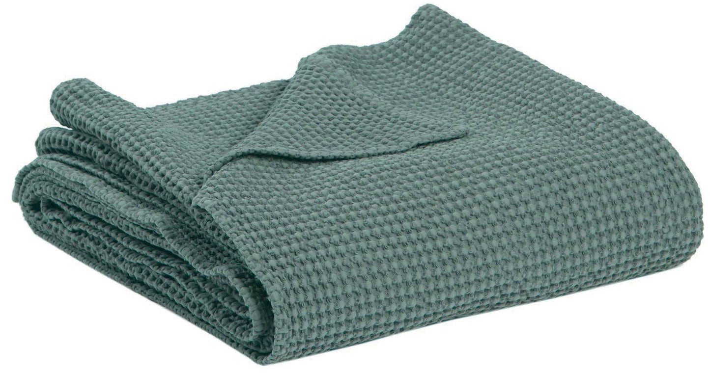 Jeté de lit Maia Vert de gris 180 X 260