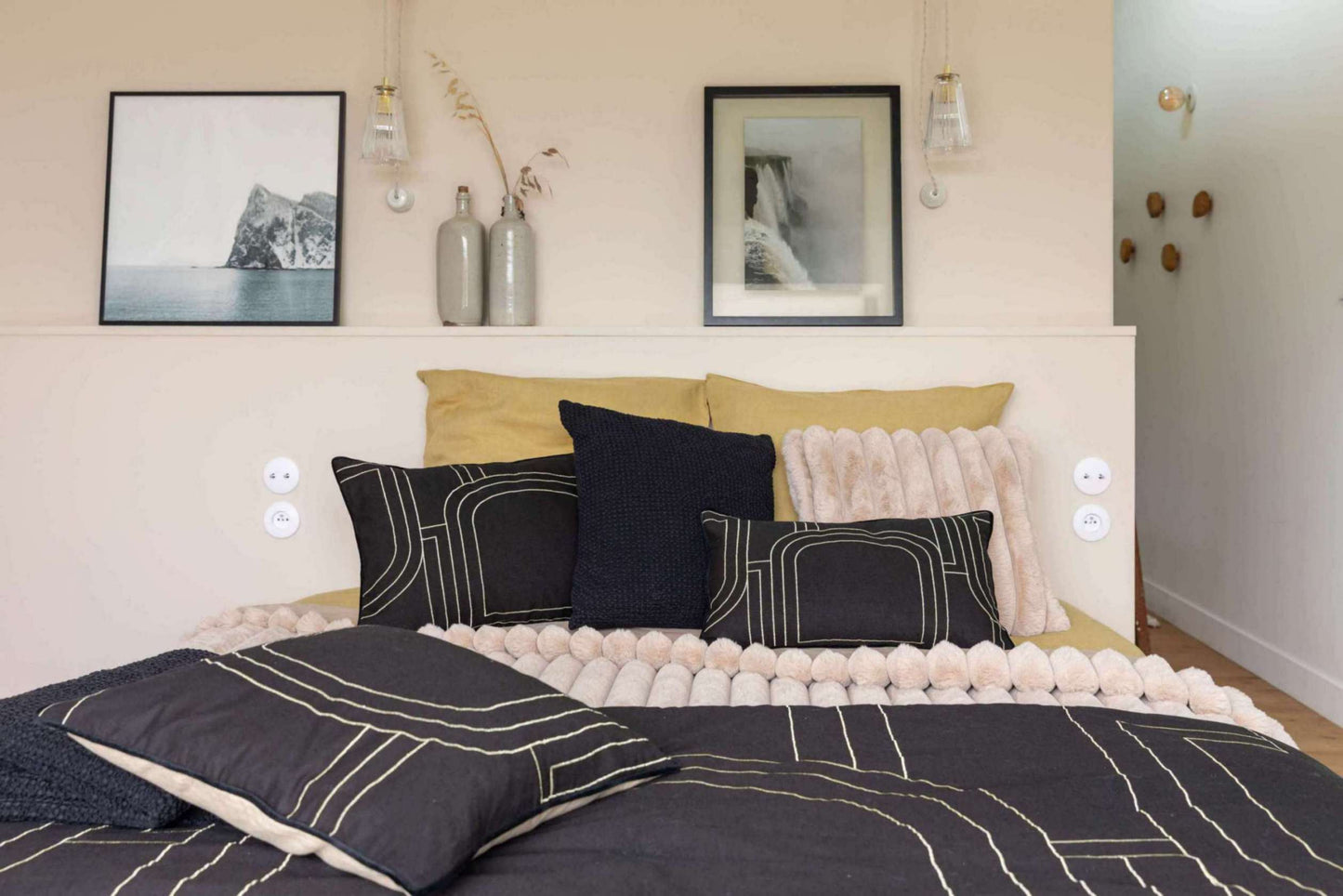 Chemin de lit Jaden Caviar 90 X 240