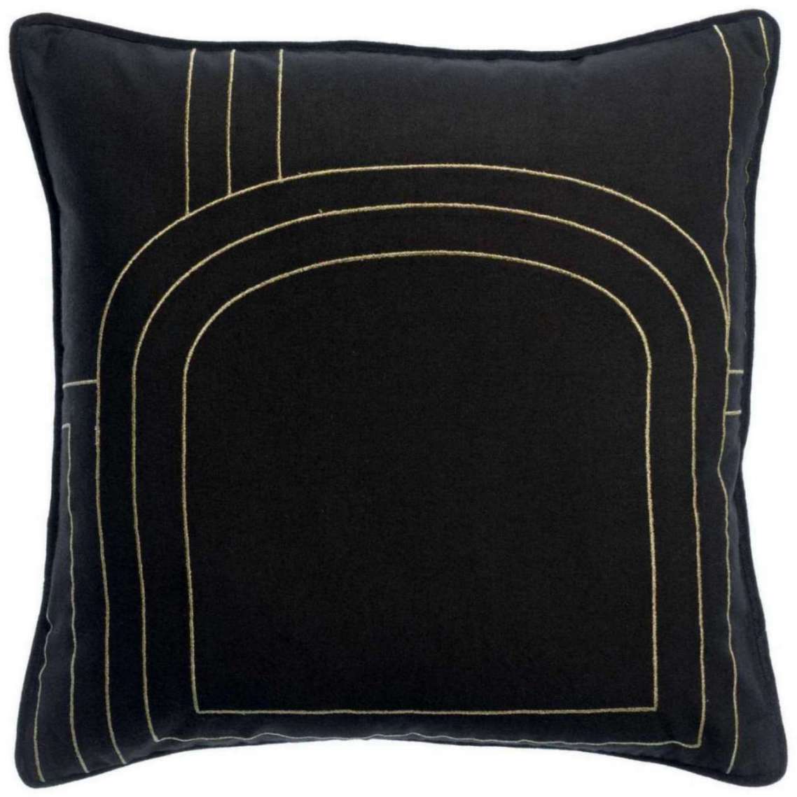 Coussin brodé Jaden Caviar 45 X 45