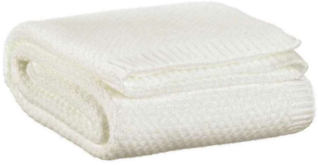 Plaid tricoté Danilo Neige 130 X 160