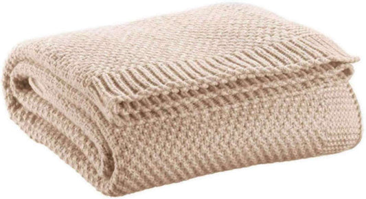 Plaid tricot recyclé Danilo Lin 130 x 160