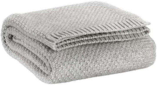 Plaid tricoté Danilo Perle 130 X 160