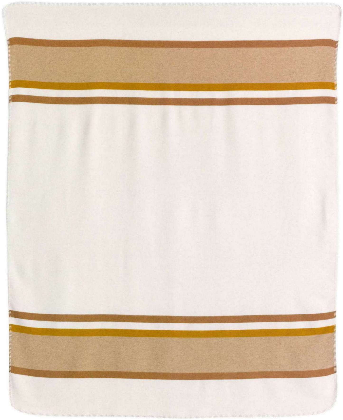 Plaid jacquard recyclé Gioia Ivoire 140 x 185