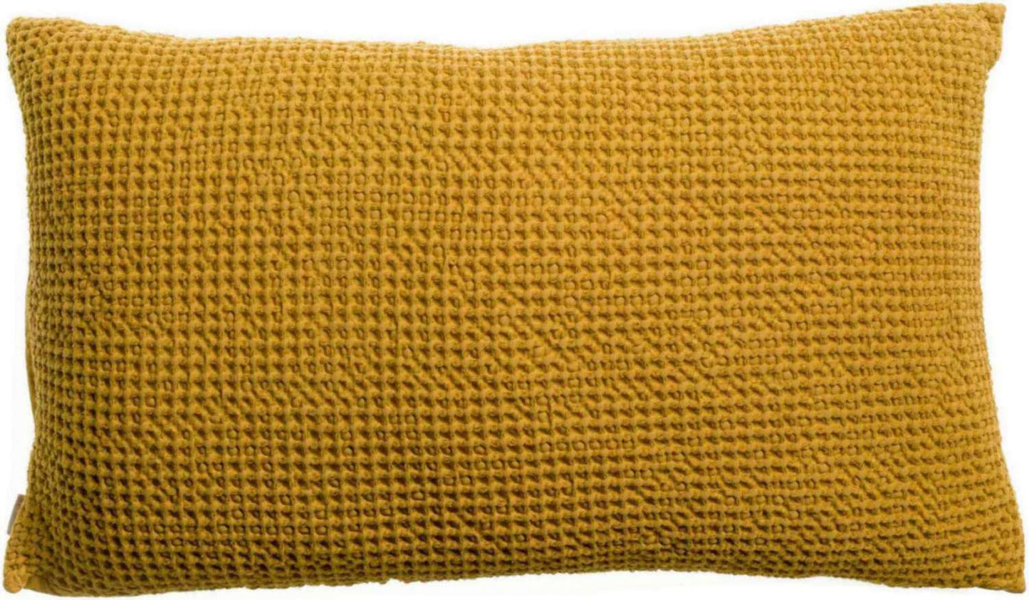Coussin uni Maia Safran 30 x 50