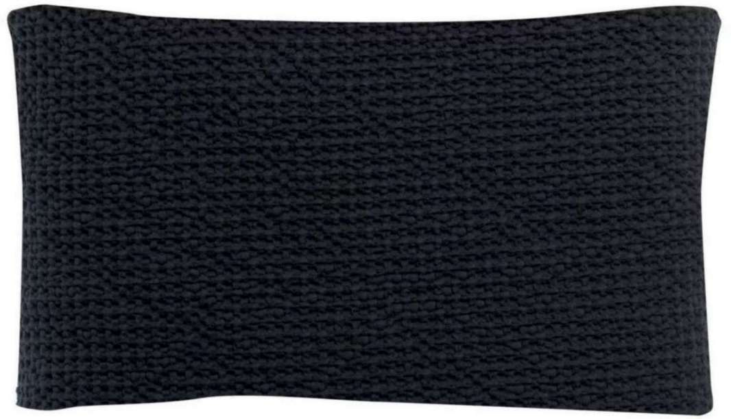 Coussin uni Maia Caviar 30 x 50