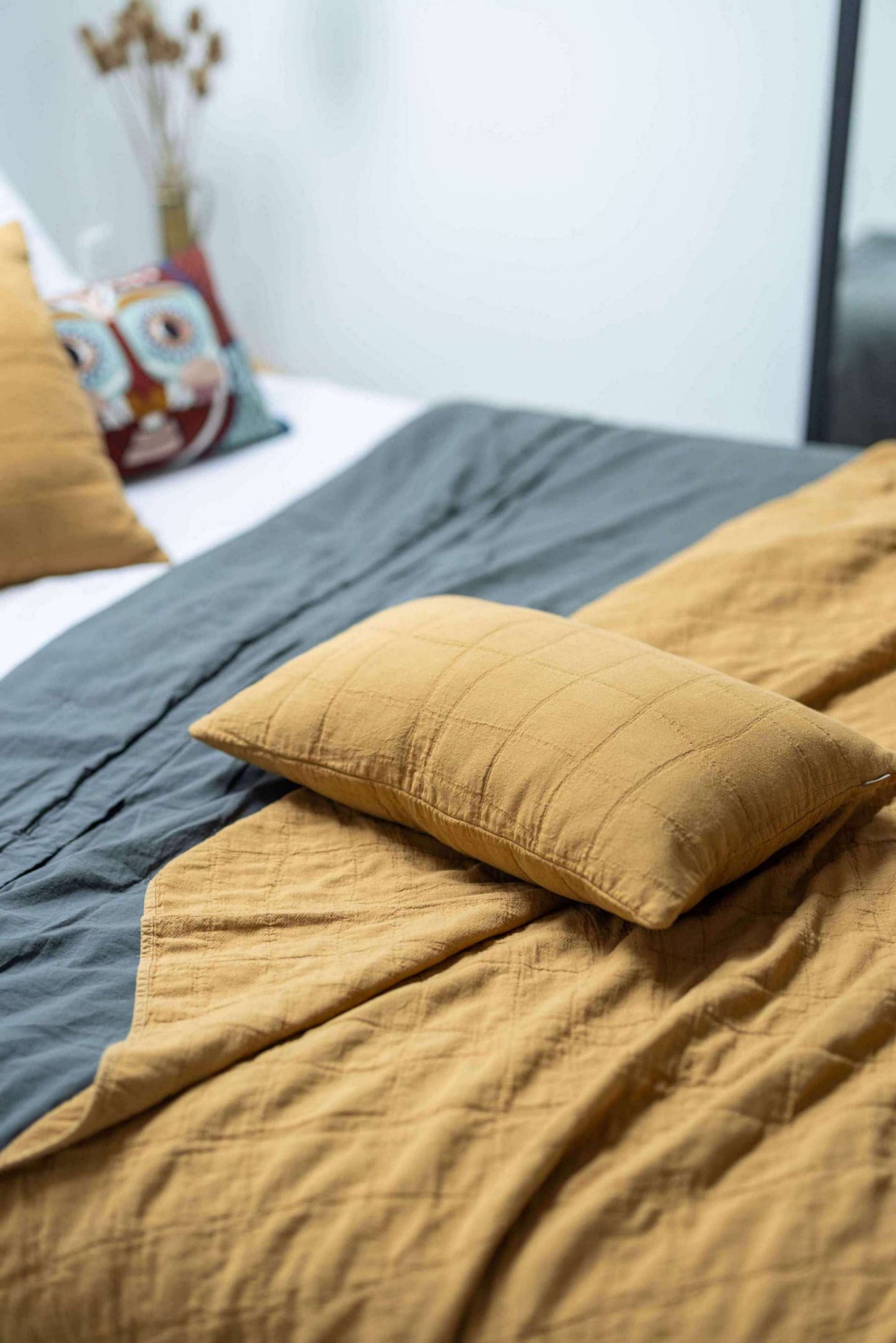 Coussin recyclé Titou Havane 30 x 50