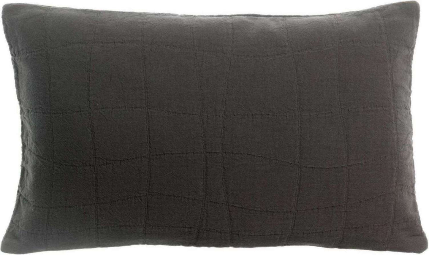 Coussin recyclé Titou Carbone 30 x 50