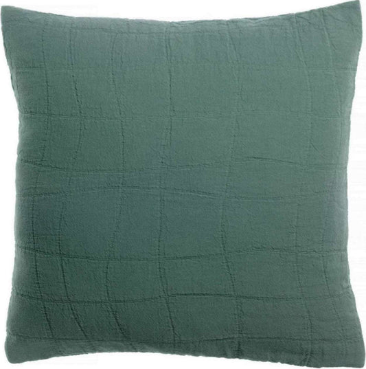 Coussin recyclé Titou Vert de gris 45 x 45