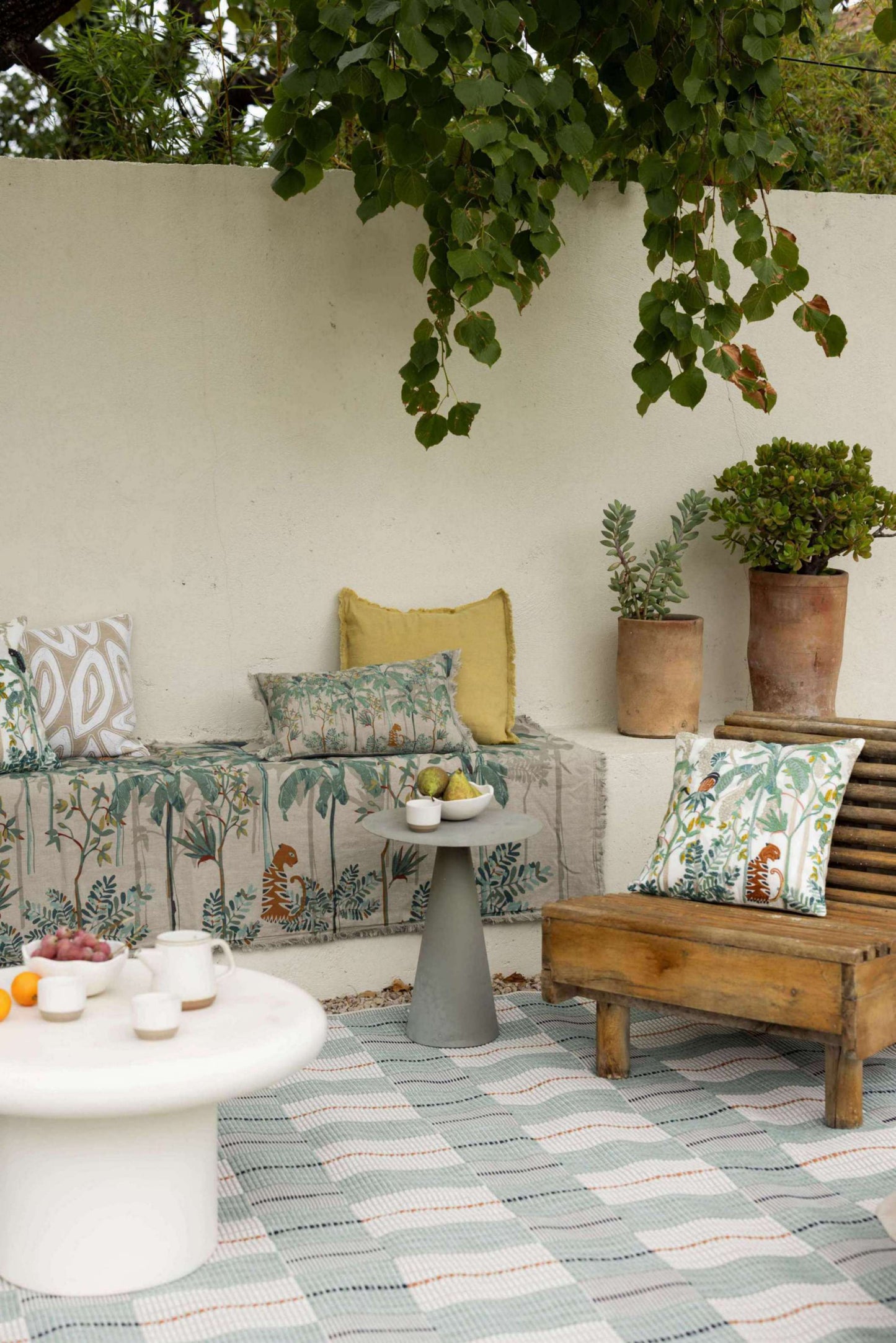 Coussin brodé Raja Multico 45 x 45