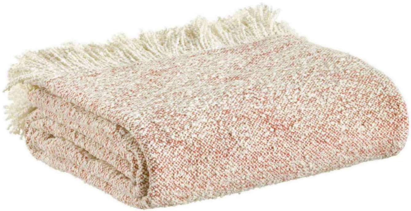 Plaid chiné Jane Sienne 130 x 160