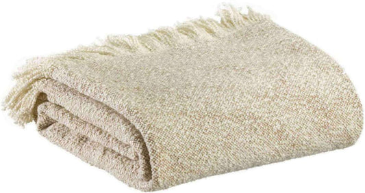 Plaid chiné Jane Cacao 130 x 160