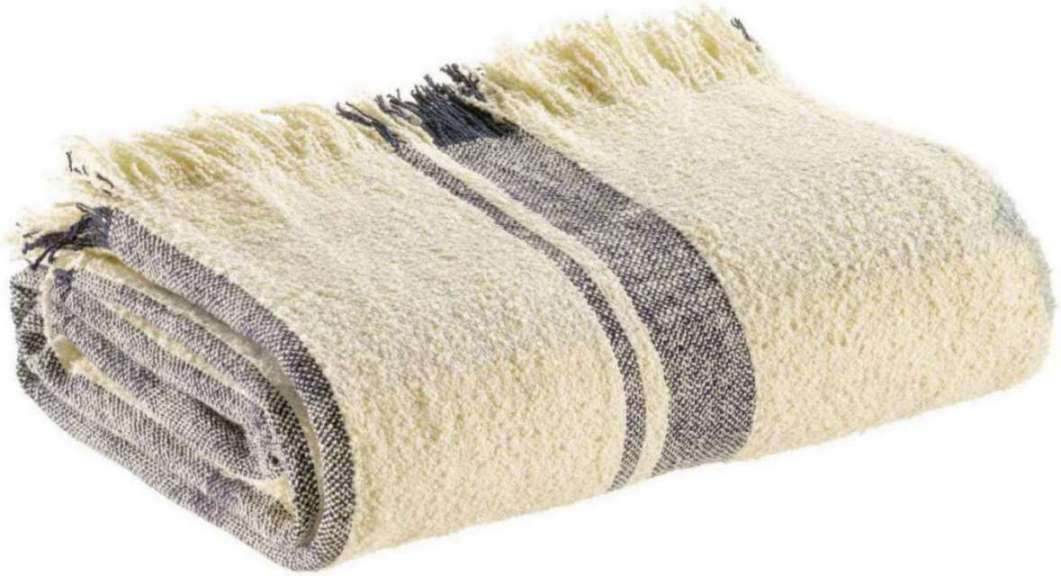 Plaid jacquard Jane Multico marine 130 x 160