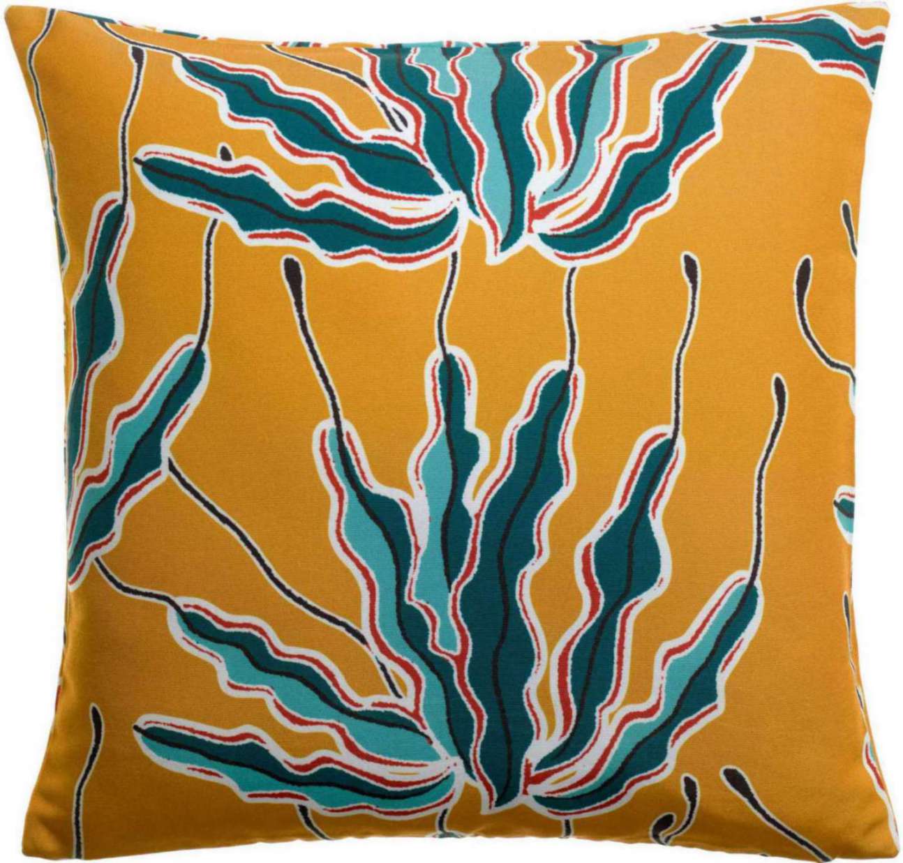 Alga coussin imprimé outdoor Bronze 45 X 45