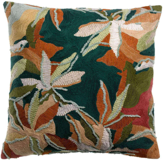 Coussin imprimé Alina Pétrole 45 x 45