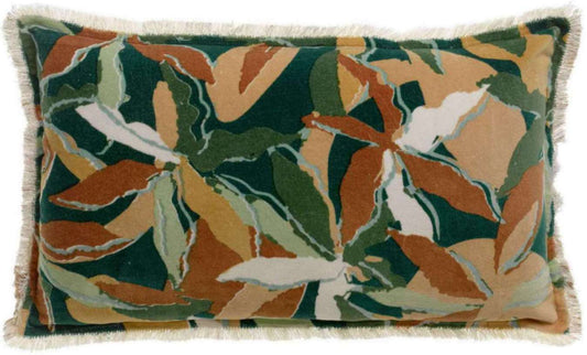 Coussin imprimé Alina Pétrole 30 x 50