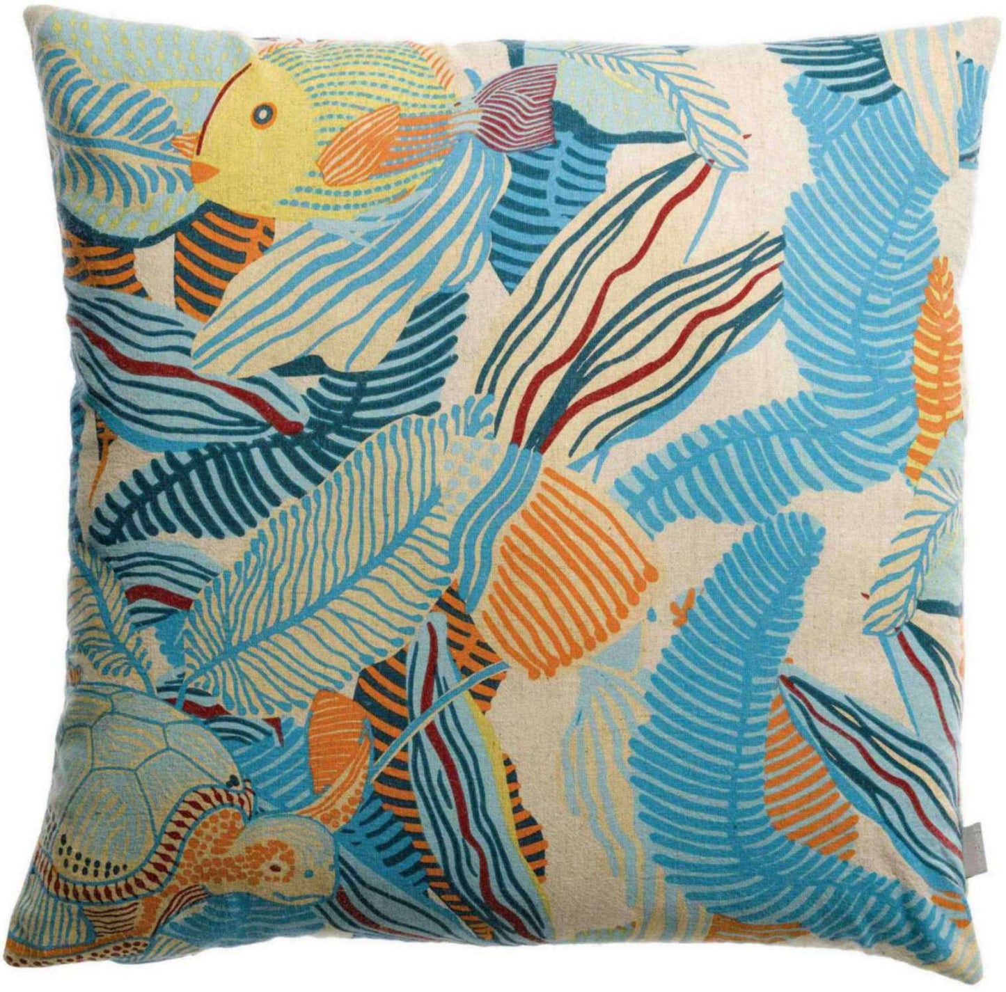 Coussin imprimé Dori Lagon 45 x 45