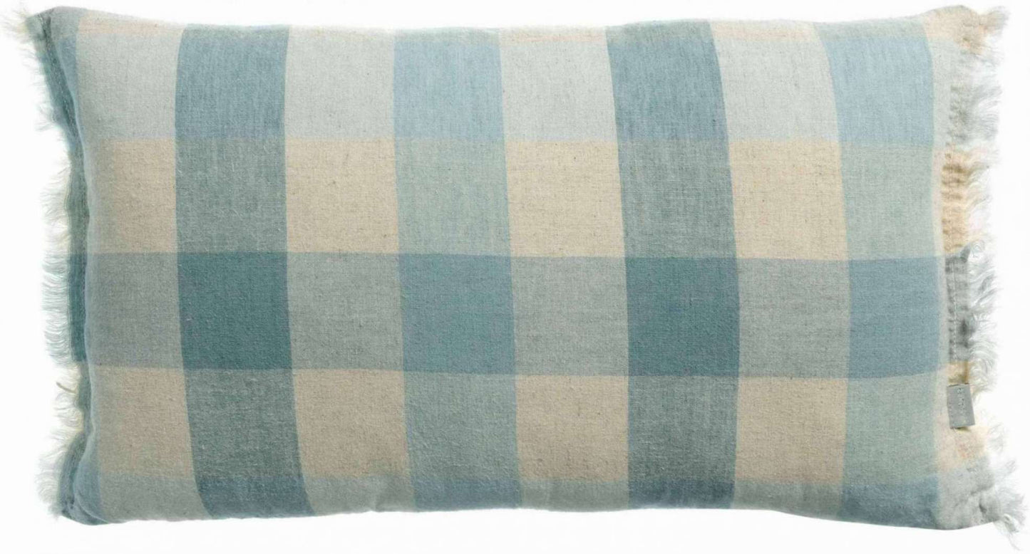 Coussin imprimé Kate Myosotis 30 x 50