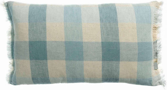 Coussin imprimé Kate Myosotis 30 x 50