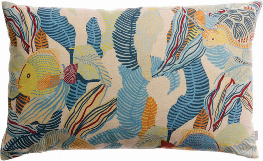 Coussin imprimé Dori Lagon 40 x 65