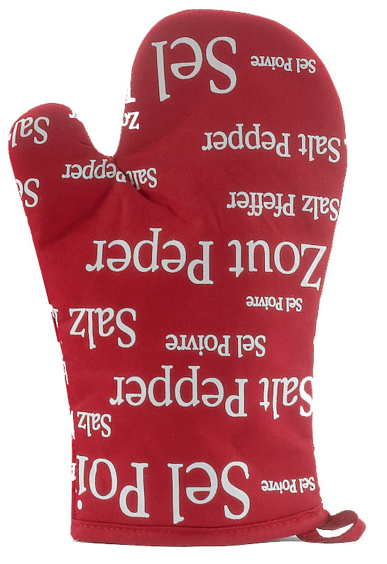 Gant de cuisine Sel & Poivre Rouge 19 X 32
