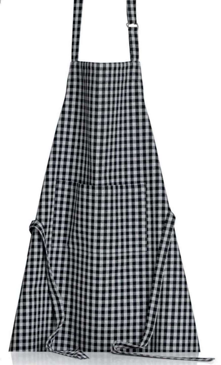 Tablier Billie Noir/Gris 80 X 85