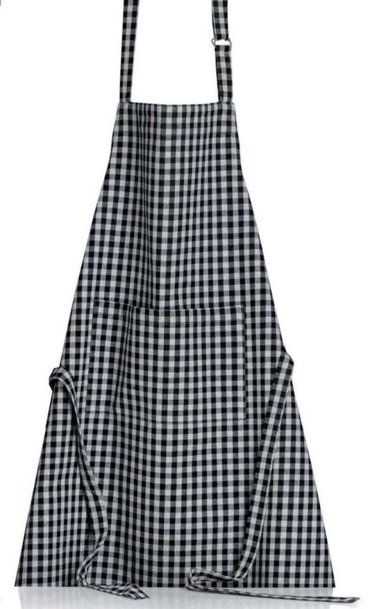 Tablier Billie Noir/Gris 80 X 85