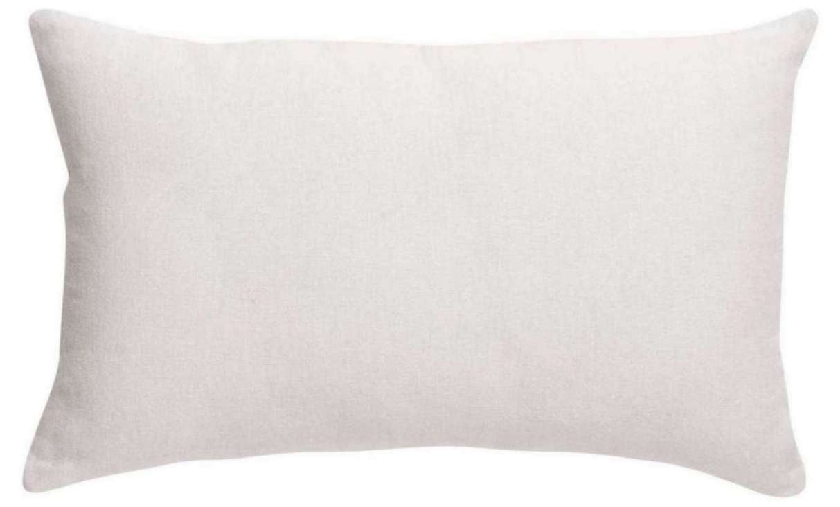 Coussin uni Zeff Blanc 30 X 50