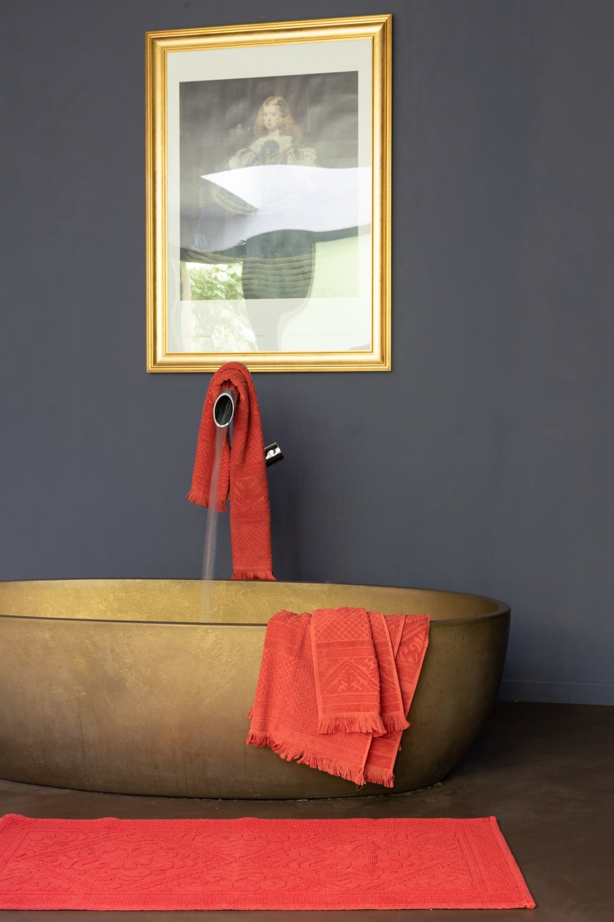 Drap de douche Zoé Bath Brique 70 X 140