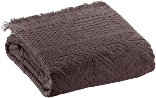 Drap de bain Zoé Ébène 100 x 180