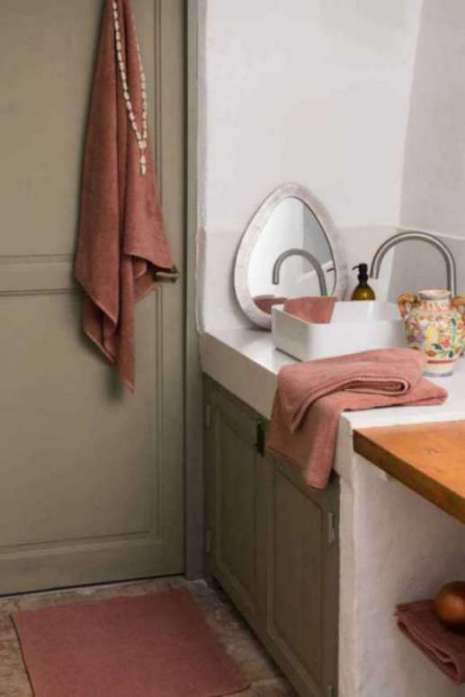 Tapis de bain Etia Terracotta 54 x 110