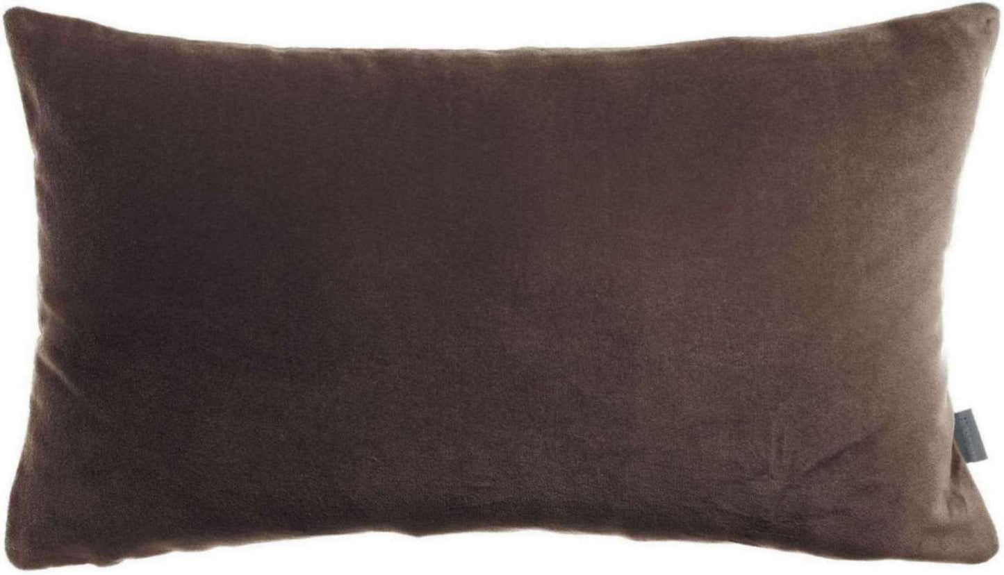 Coussin uni Elise Ébène 30 x 50