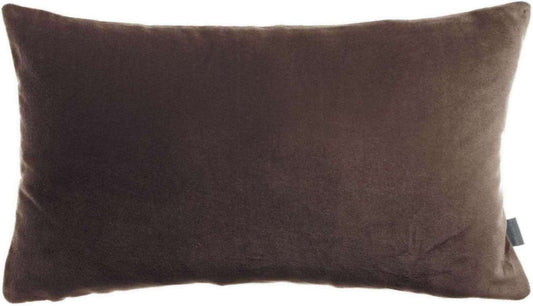 Coussin uni Elise Ébène 30 x 50