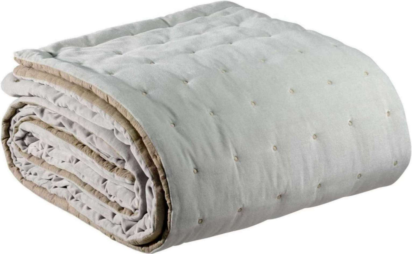 Chemin de lit uni Elise Perle 90 X 240