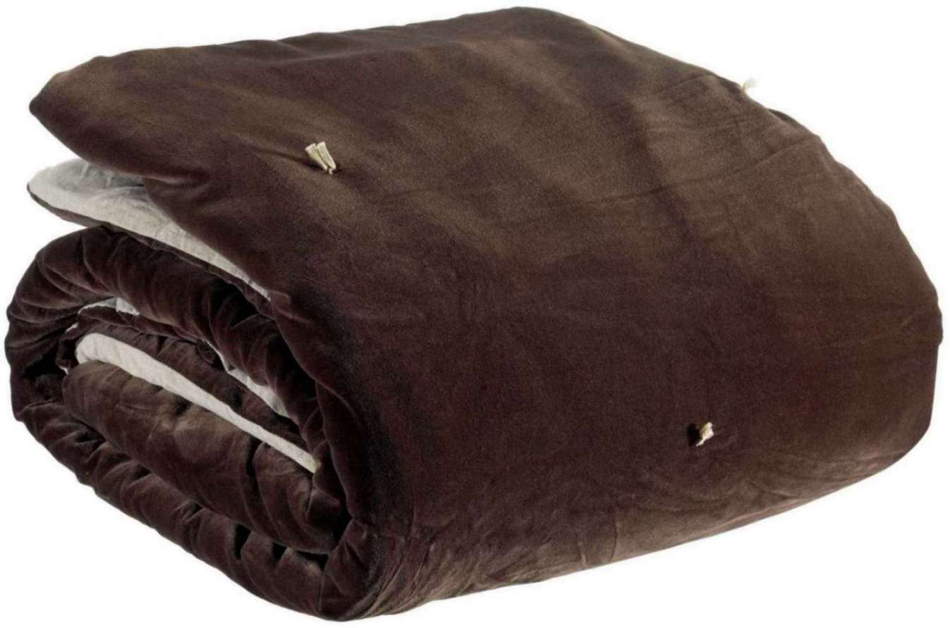 Plaid points noués Elise Ébène 140 x 200