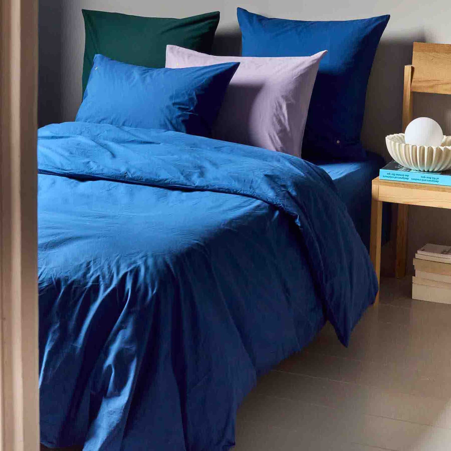 Taie d'oreiller Céleste So blue 70 x 50