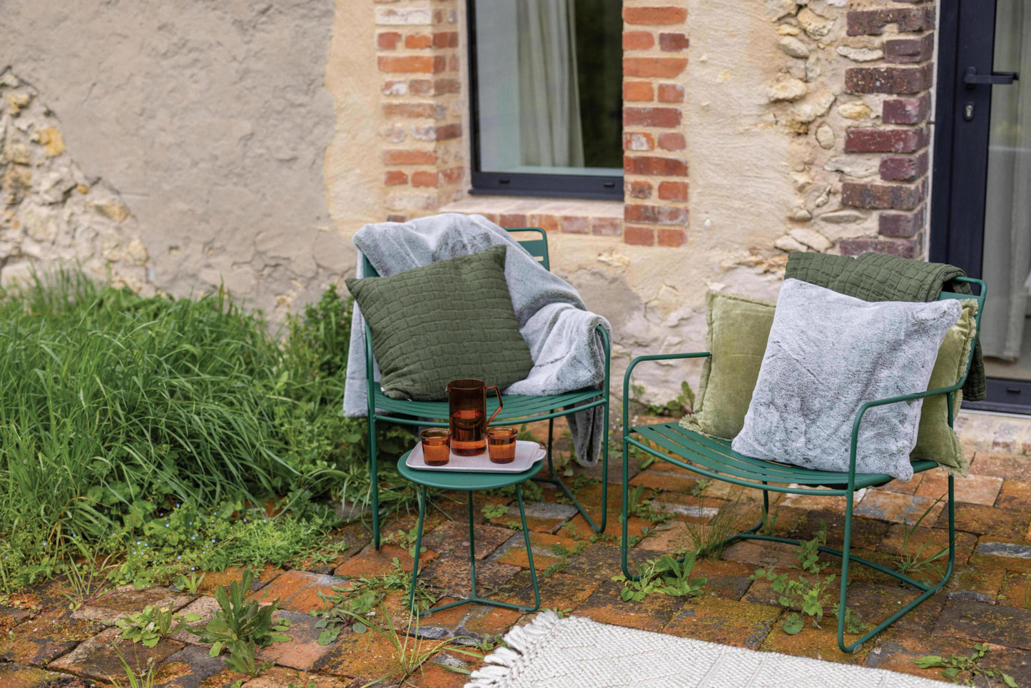 Coussin Swami Olive 45 X 45