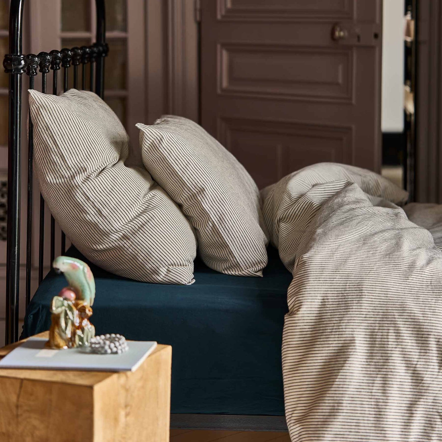 Housse de couette Léonie Caviar 200 x 140