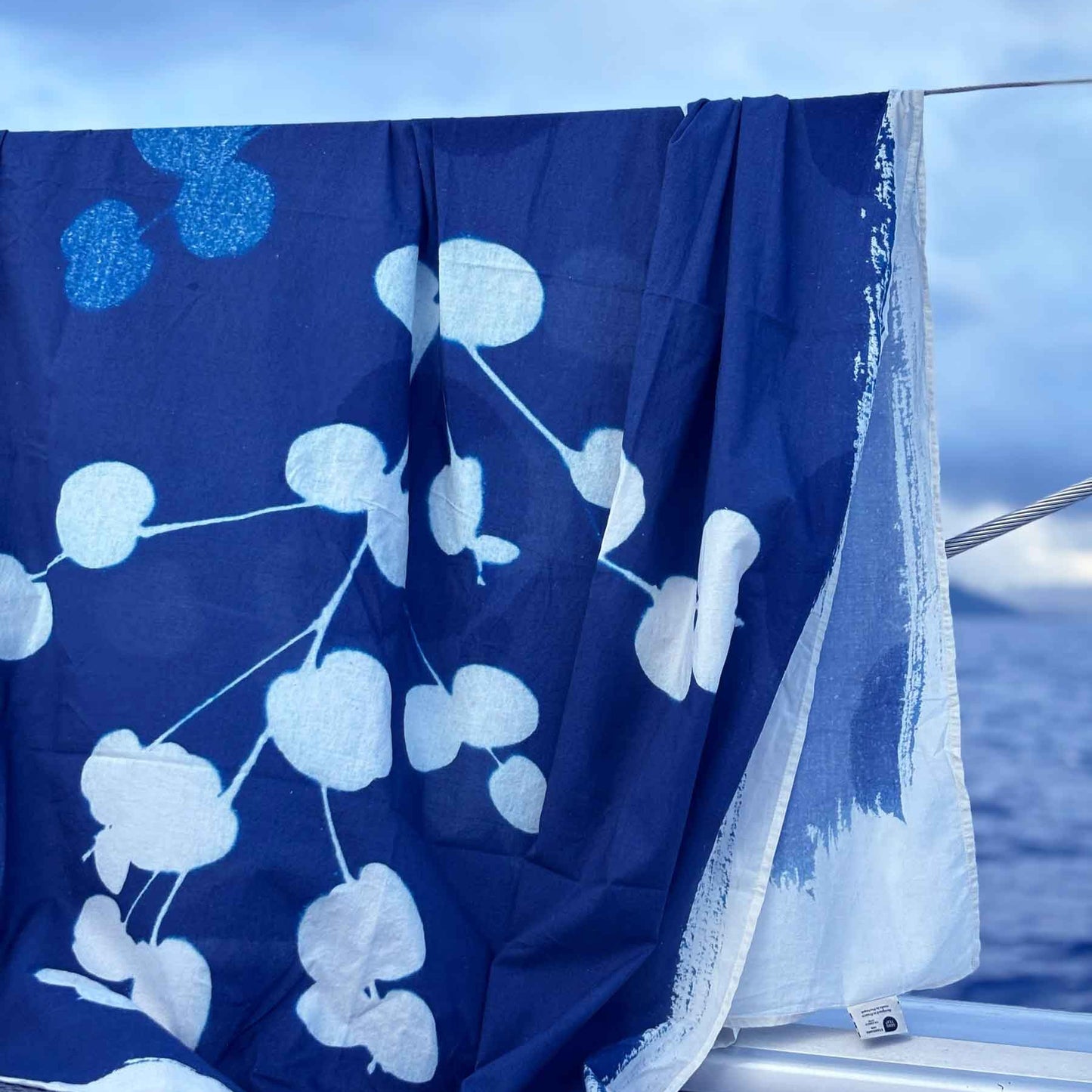 Paréo Eucalyptus Bleu 180 x 130