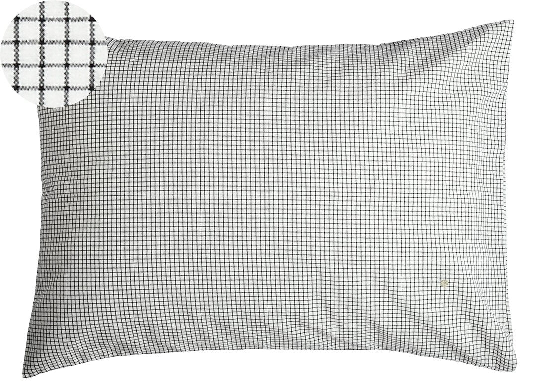 Taie d'oreiller GUSTAVE Caviar 70 x 50