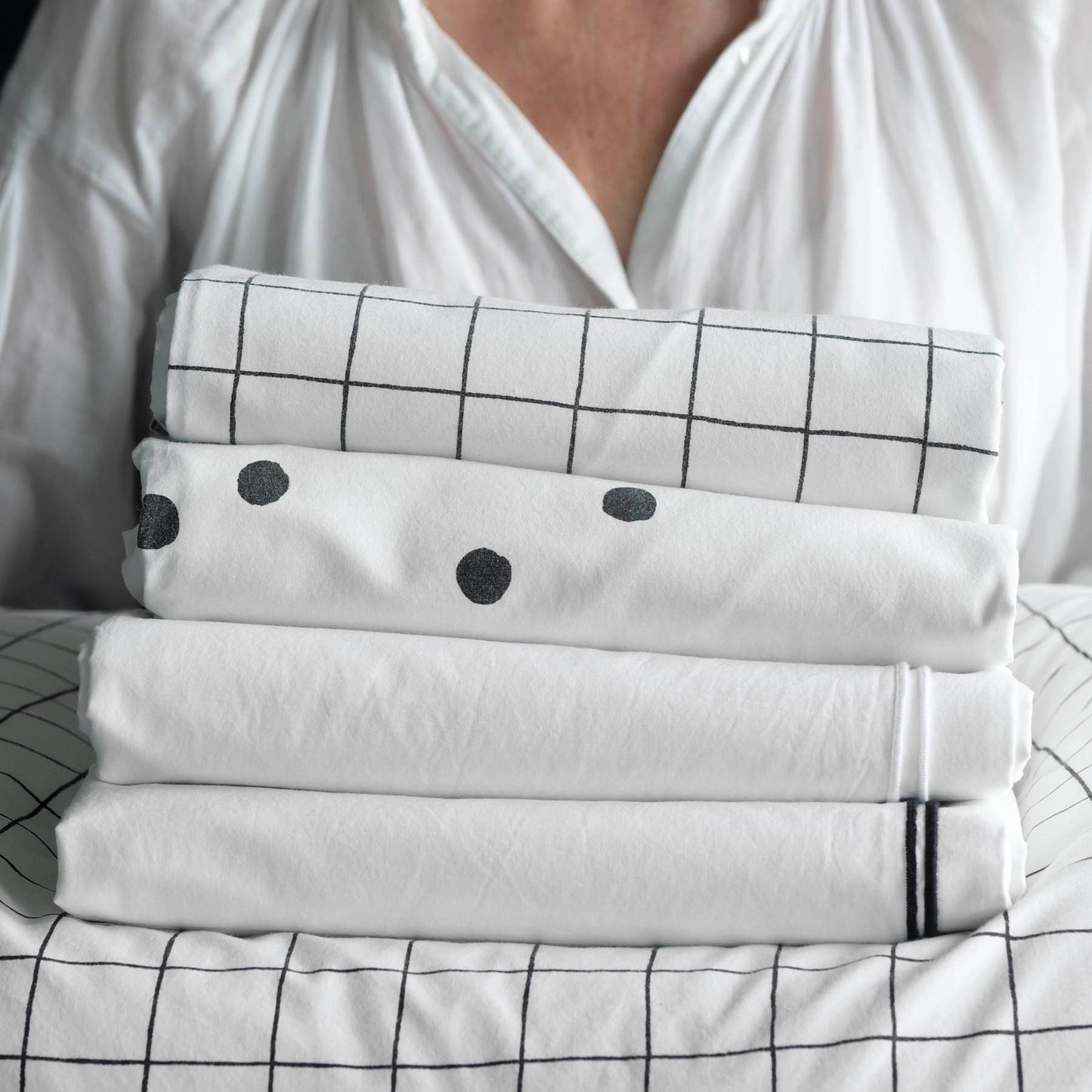 Taie d'oreiller ODETTE Milk 70 x 50