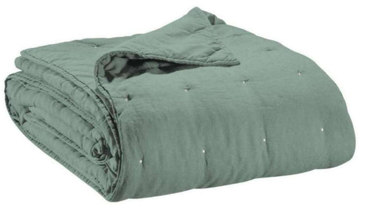 Jeté de lit Zeff Vert de gris 180 X 260