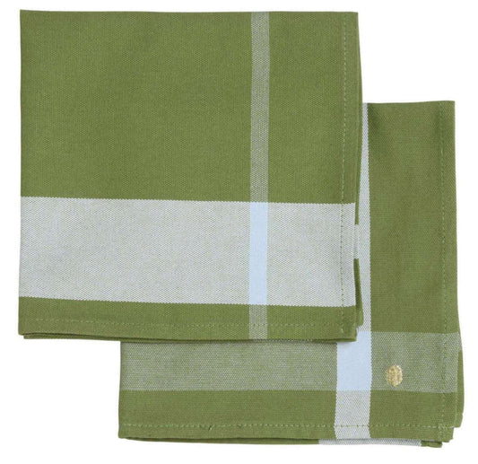 Lot de 2 serviettes de table La nonna Pistacchio 45 x 45