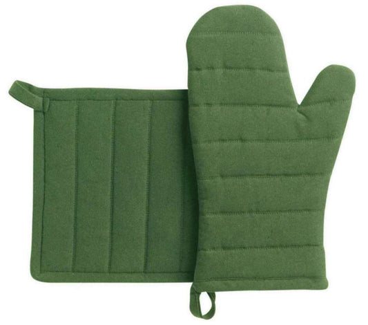 Lot gant/manique Jona Vert 15 X 30