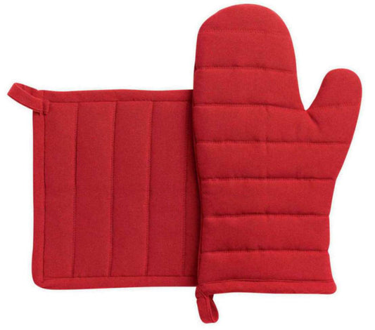 Lot gant/manique Jona Rouge 15 X 30