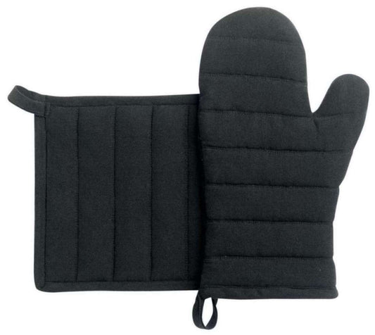 Lot gant/manique Jona Noir 15 X 30