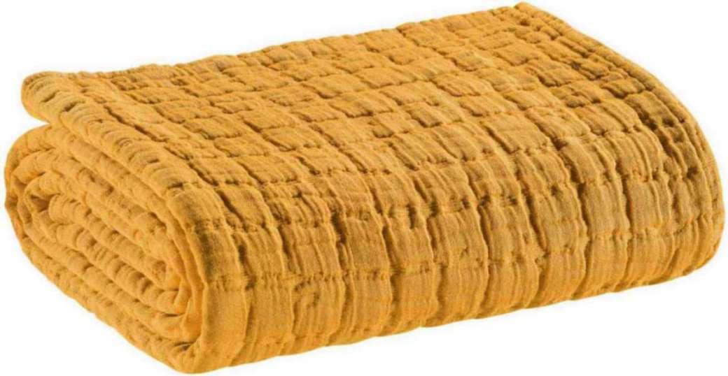 Plaid Swami Safran 130 x 200